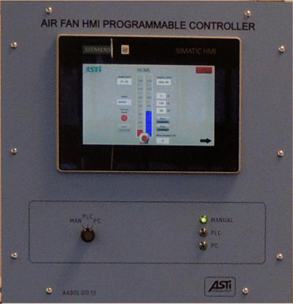 HMI PROGRAMMABLE CONTROLLER  (SIEMENS 1 x AIR FAN)